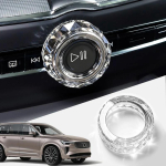 Volvo S90 S60 XC90 XC60 V90 V60 xc40 c40 EX40 EC40 jaoks Kristallist Helitugevuse Reguleerimisnupu Dekoratiivne Nupukate XC90 2015-2026 puhas