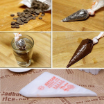 Uus 100 tk/pakend 3 suurusega &uuml;hekordselt kasutatav torukott Glass Fondant koogikreem kaunistamiseks kondiitritoodete otsa S