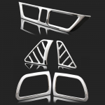 5 tk auto kliimaseadme &otilde;huventiili v&auml;ljalaskeava r&otilde;nga kaane kaunistus KIA K2 Rio 3 jaoks 2011-2016