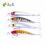 4tk HENGJIA 7cm 3,8g Mini Minnow landid forelliahvena jaoks Lifelike biooniline vobleriga kalap&uuml;&uuml;gitarvete konks