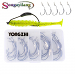 25 tk. &otilde;ngekonks, v&auml;ndaga, okastraadiga, plii nihkega peibutuskonksud, pehme s&ouml;&ouml;davarraste tarvikute komplekt hooks&box