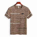 Suvised T-s&auml;rgid Meeste R&otilde;ivad Pol&uuml;ester Suures Suuruses T-s&auml;rgid Hingavad l&uuml;hikeste varrukatega triibud M