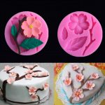 H&K Store Silikoonist ploomi&otilde;ite hallitusseente DIY Fondant Cake &scaron;okolaadi-savist vormide kaunistamise t&ouml;&ouml;riist