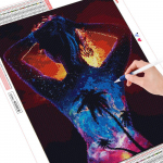 Teemanttikandid portree 5d teemantmaal Scenic teemantmosaiik fantaasia t&auml;is &uuml;mmargune pilt 20X30