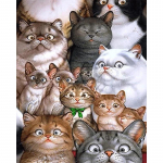 Ristpistekomplekt Rond Drill Teemantmosaiik kudumisvardad Teemantmaal 20X30CM