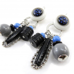 NOA [J3145] - Dormeuses Cr&eacute;ateur 'Pimprenelle' bleu noir sinine