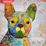 Loomade teemantmaaling Armas koera kodukaunistus Teemanttikandid Mosaiik 30x30CM