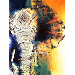 T&auml;is&uuml;mmargune puur 5D DIY teemantmaal  Loom elevant  Tikand Ristpistes 3D Kodukaunistus 20X30CM