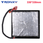 Alumiiniumist Hotbed Tronxy 24V 3D Printer Upgrade Hotbed MK3 Soojendusplatvorm Alumiiniumplaat traadiga 330x330mm