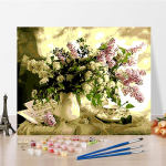 DIY maalimine numbrite j&auml;rgi K&auml;sit&ouml;&ouml; Kodukaunistamine Kunst Hobid Numbrimaal Digitaalne &otilde;limaal 40x50cm no frame