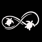 DYSi autopood merikilpkonna mustriga autode kere p&otilde;rkeraua aknakleebised kleebiste kaunistus valge