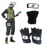 Scione Anime Cartoon Hatake Kakashi peapael N&auml;omask Kindad Relvapakk Cosplay Prop Mask&Gloves&Headband
