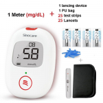 Sinocare'i diabeedi testimise komplekt veresuhkru test 25 koodivaba ribaga / Lancet Safe AQ Voice