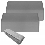 2 tk EVA joogaklotsid 1 tk puuvillase jooga rihma stabiilsusplokid jooga rihma komplekt jooga pilatese jaoks hall