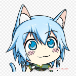 Chibi Anime Face Chibi Sinon triikraud plaastrid r&otilde;ivastele Aplikatsioonid Kleebised riietel Kuumustundlik kohandatud plaaster