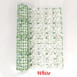 2 suurust Roheline seinapiirdeaed Kunstleht kunstlik kirsi&otilde;ie lehed V&otilde;rk-aiaaia roheluspaneel 0.5x1M valge