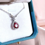 Bella Box luksuslik kaelakee naistele v&otilde;luv pulmakihlumine peened ehted, uus trendikas punane