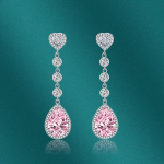 SACE GEMS Klassikaline vasesulamist tsirkoon K&otilde;rvar&otilde;ngad Naiste Ehted Pulmalubadus Peokink roosa