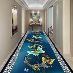 3D Taim Esiku Vaibad Pastoraalsed Vaibad Koridor P&otilde;randamatt Pehme Vahek&auml;igu trepp Libisemisvastane Pikk 80x100cm