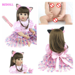 BZDOLL 55 cm pehmest silikoonist reborn nukum&auml;nguasi, 22-tolline nagu ehtne vin&uuml;&uuml;l, elus beebide riietus Printsess v&auml;ikelapse t&uuml;drukule armas s&uuml;nnip&auml;evakingitus lastele Doll-1