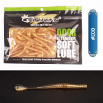 FTK 30tk kunstlik silikoonlant 80mm ja 2,5g v&auml;ike pehme vihmaussi s&ouml;&ouml;t krevettide lisand kunstlik karpkala p&uuml;&uuml;k 80mm oranž