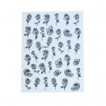 1 komplekt K&uuml;&uuml;nekleebis Tugev kleepuvus Kaunista k&uuml;&uuml;ned Atraktiivsed suurep&auml;rased kunstikleebised T&auml;toveeringu manik&uuml;&uuml;ri kaunistustarvikud A