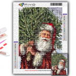 DIY 5D Teemantmaali J&otilde;ulupuu J&otilde;uluvana Lumemees Ristpistekomplekt T&auml;ispuurimise Tikand Mosaiik Kunst Pilt kividest Kingitus Full Round 20X30CM