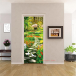 PVC kodusisustus Sissep&auml;&auml;suukse kleebis Vann Du&scaron;iruum Magamistuba Isekleepuv fototapeet Renoveerimisplakat Veekindel 77x200cm(cut 2pcs)