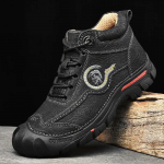 Meeste matkasaapad k&otilde;rge &uuml;laosaga nahast pl&uuml;&uuml;sist puuvillased v&auml;lisjalatsid, suur suurus 39-46 46