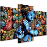 Kolmeosalise pildiga l&otilde;uendiprint Buddha Zen Religion 60x40 mitmev&auml;rviline