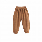 Suvised T&uuml;drukute Poiste P&uuml;ksid Korea Lapsed &Uuml;hev&auml;rviline Puuvillane Linane Haaremip&uuml;ksid Vabaaja p&uuml;ksid T&uuml;drukutele K&otilde;rge v&ouml;&ouml;kohaga plisseeritud p&uuml;ksid 120 pruun