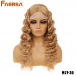 S&uuml;nteetilised pitsist parukad mustadele naistele pika keha lainelise pitsiga eesmine parukas Pruun Ombre Blond Parukad Kuumakindel lokkis parukas 20 inch