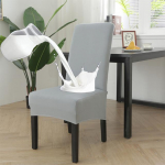 Veekindel k&otilde;rge seljatugi Xl /M Suurus Solid Tool Cover Stretch Kleit Tooli Katte jaoks S&ouml;&ouml;gitoa Pulma Banketi Kodukaunistuse Case Medium(48-55cm)