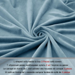 1-osaline sametkangast diivanikate Elastne sektsioonkuhvel L-kujuline diivanikott Tugitool L-kujuline diivanikott elutuppa Part B-B 235-300cm