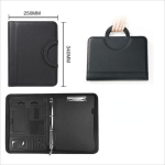 1 tk PU-nahast m&auml;rkmik A4 failikorraldaja portfelli kaust koos kalkulaatoriga &auml;ridokumentide koti kaardihoidja plaat