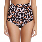 (Kung Pao kana)Naiste k&otilde;rge v&ouml;&ouml;kohaga bikiinid ujumisp&uuml;ksid l&uuml;hikesed p&uuml;ksid p&otilde;hjaga ujumistrikoo ujumisriided ujumine L pruun