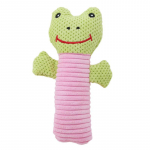 Vastupidav lemmikloomakoera kutsikas Plush Sound Chew Squeaker Squeaky Toy N&auml;rimism&auml;nguasi One size pruun