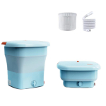 Kokkupandav pesumasin 11,5 l, uus t&auml;iendus ja pesupesemisv&otilde;imaluse suurendamine, sukkp&uuml;ksid sokid 【Basic】Rock Blue white