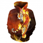 v&auml;rviline flame hoodie 3D dressipluus meeste ja naiste kapuutsiga kevadsuvine mantel meeste l&otilde;bus jakk must kapuuts XXXXXL