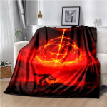 Isikup&auml;rastatud Elden Ring tekk The Tarnished prindiga flanelltekk Ranni Pehme Soe Vooditele Visatav Diivanikate Voodikate 150x180cm