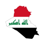 Tri Mishki W1414 Iraagi kaart lipuga autokleebisega PVC-kleebised Mootorratta kleebis auto s&uuml;learvutil k&uuml;lmkapi seinauks, garaaž 11cm -S