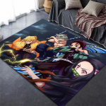 Devil's Blade Anime Demon Slayer Kimetsu 3D prinditud vaip Kodusisustus Pehme magamistoa matt Baby Play roomamisvaibad elutuppa 40cm by 60cm