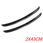 4 tk universaalne auto poritiib, kaared, tiiva laiendaja, kaare, kulmude auto poritiib, ratta huulekeha komplekt kaitse katte muda 2pcs 43cm black