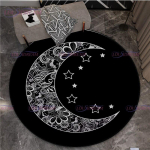 Satanic Goat gooti punk Pentagram &uuml;mmargune vaip libisemiskindel uksematt p&otilde;rand &otilde;udus kuradi vaip elutoa matid n&otilde;ia &uuml;mmargune vaip 120cm