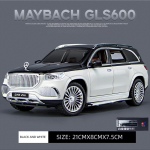 1/24 Scale Maybach GLS-Class GLS600 Diecast automudeli m&auml;nguasi, tagasit&otilde;mmatav m&auml;nguasi koos heli ja valgusega lastele V&auml;ikelaste poiste t&uuml;drukute kingituste kollektsioon 1/24-21x8x7.5cm