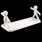1/2tk Creative Vannitoa riiulid Armsad valged riiulid Riiul Isekleepuv vannitoakosmeetika riiulid 1PC