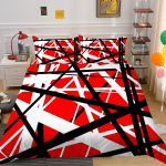 V&auml;rviliste geomeetriliste mustritega k&otilde;rglahutusega digitaaltr&uuml;kiga voodipesukomplekt, tekikatted, padjap&uuml;&uuml;rid, &uuml;lipeen kiudkangas, pehme kodukaunistus Baby 100x135cm