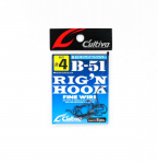 Omanik B-51 Worm Hook Rig'n Fine Wire, suurus 4 (0371)