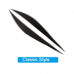 2TK s&uuml;sinikkiust auto esitulede kulmude lambiriba dekoratiivsed kleebised BMW 3. seeria F30 2013-15 v&auml;lisk&uuml;ljele A