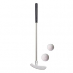 1 komplekti minigolfi putteriklubi 2 golfipalliga TPR k&auml;epidemega parem vasakuk&auml;eline roostevabast terasest golfiklubi lastele t&auml;iskasvanute lauam&auml;ng golfiputteri treening